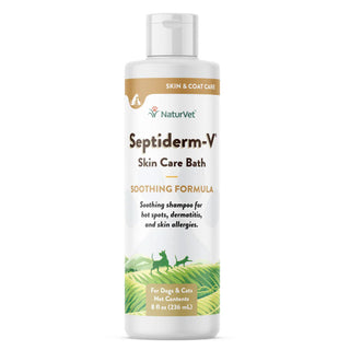 NaturVet Septiderm-V Skin Care Bath for Dogs & Cats 8-oz