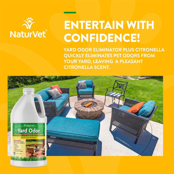 NaturVet Yard Odor Eliminator Plus Refill with Citronella