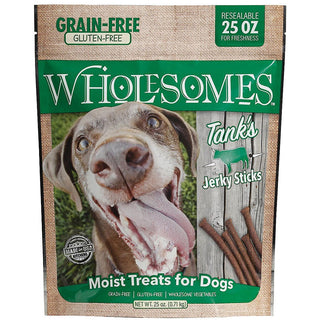 Wholesomes Tank's Beef Grain Free Jerky Sticks Moist Dog Treats 25oz