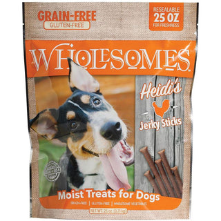 Wholesomes Heidi's Chicken Grain Free Jerky Sticks Moist Dog Treats 25-oz