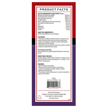 Formula 707 Joint 6-in-1 Pellets Horse Supplement - 0