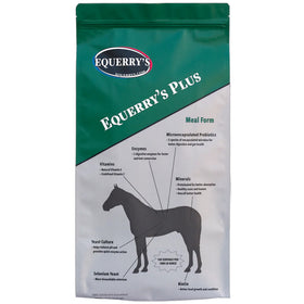 Package of Equerry's Plus horse feed on a white background
