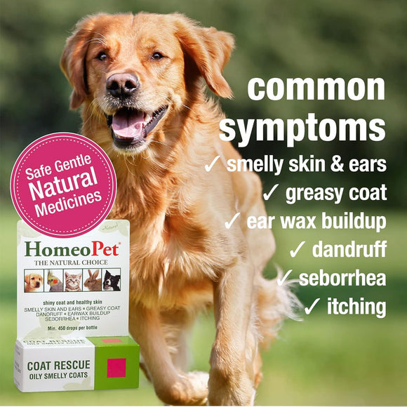 HomeoPet Coat Rescue Only Smelly Coats for Small Animals