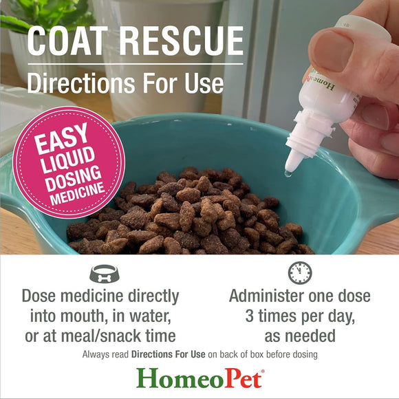 HomeoPet Coat Rescue Only Smelly Coats for Small Animals
