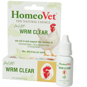 HomeoPet Avian WRM Clear for Poultry & Birds, 15-ml
