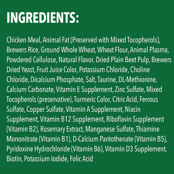 Greenies Feline SmartBites Healthy Indoor Chicken Flavor  ingredients