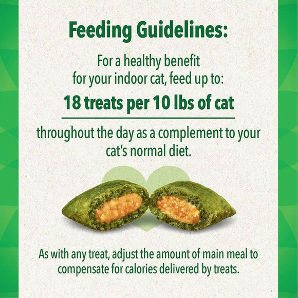 Greenies Feline SmartBites Healthy Indoor Chicken Flavor  directions