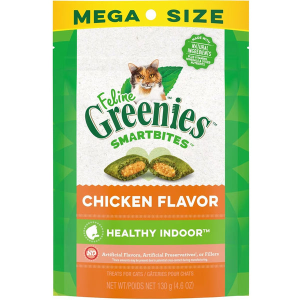 Greenies Feline SmartBites Healthy Indoor Chicken Flavor  4oz