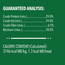 Greenies Feline SmartBites Healthy Indoor Tuna Flavor Cat Treats guaranteed analysis