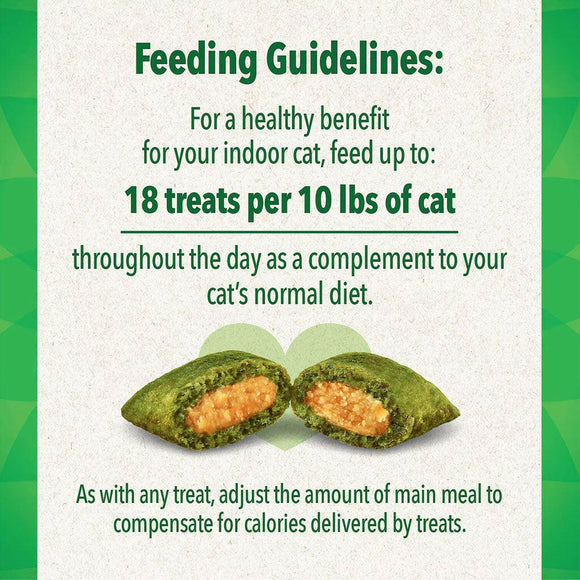 Greenies Feline SmartBites Healthy Indoor Tuna Flavor Cat Treats directions