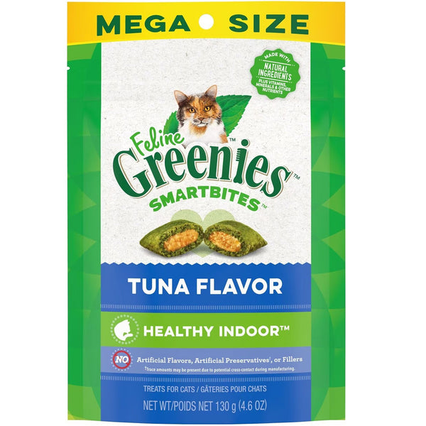 Greenies Feline SmartBites Healthy Indoor Tuna Flavor Cat Treats 4oz