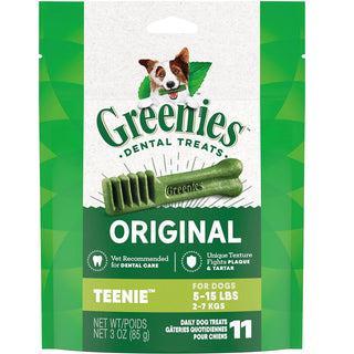 Greenies Original Dental Chews for Dogs, Treat-Pak, Teenie