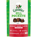 Greenies Pill Pockets Hickory Smoke Flavor Treats for Dogs, Tablet Size, 3.2-oz