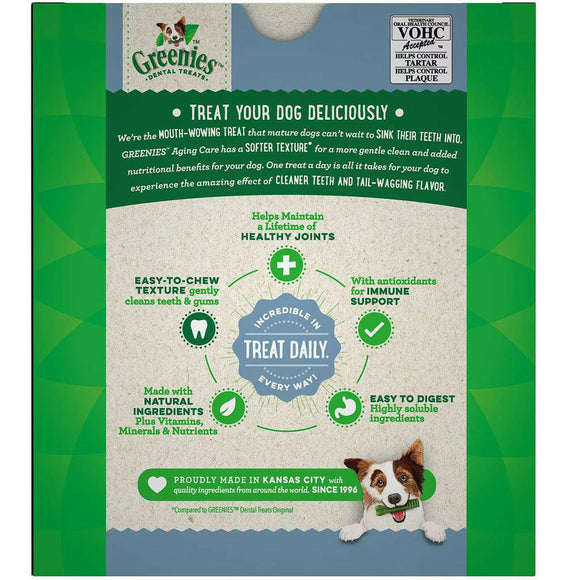 Greenies Aging Care Regular backside