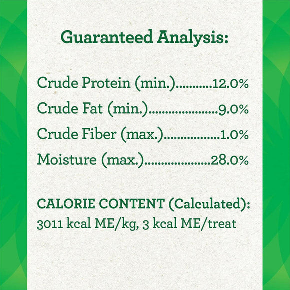 Greenies Feline Pill Pockets Catnip Flavor guaranteed analysis