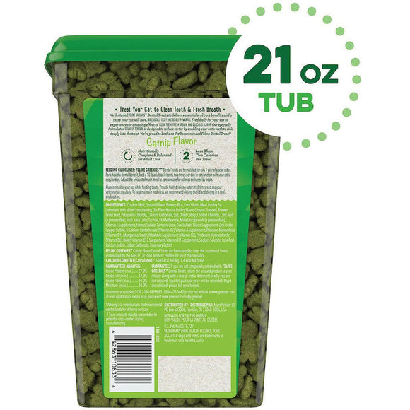 Greenies Feline Catnip 21oz backside