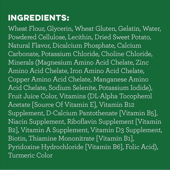 ingredients in greenies