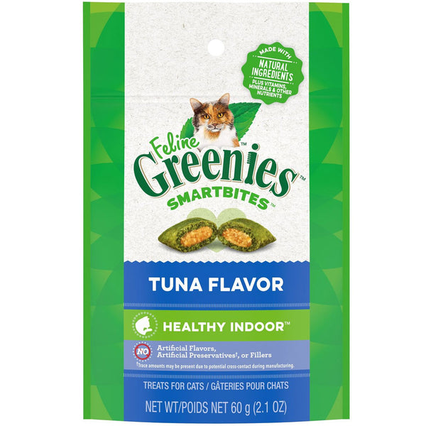 Greenies Feline SmartBites Healthy Indoor Tuna Flavor Cat Treats 2oz