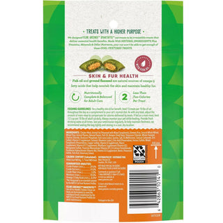 Greenies Feline SmartBites Skin & Fur Chicken Flavor backside