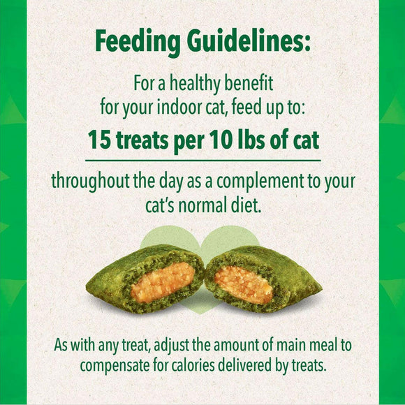 Greenies Feline SmartBites Skin & Fur Chicken Flavor feeding guidelines