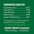 Greenies Feline SmartBites Skin & Fur Salmon Flavor  guaranteed analysis