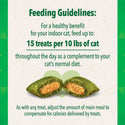 Greenies Feline SmartBites Skin & Fur Salmon Flavor  feeding guidelines