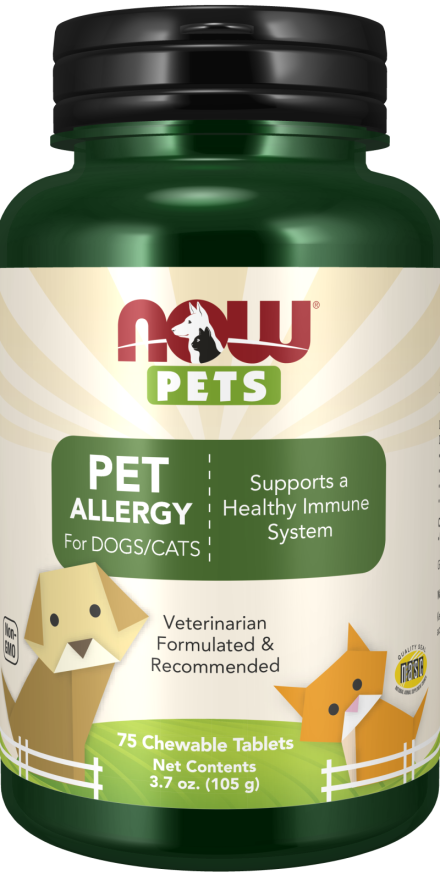 NOW Pets Pet Allergy 75 Chewable Tablets