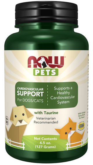 NOW Pets Cardiovascular Support Dog & Cat Supplement, 4.5-oz