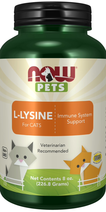 NOW Pets L-Lysine for Cats 8 oz. Powder