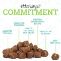 Etta Says! Sit! Training Treats for Dogs Cheddar Cheese Flavor