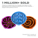 Outward Hound Fun Feeder Slo Bowl Slow Feeder Bowl Blue For Dog (Medium / Mini)