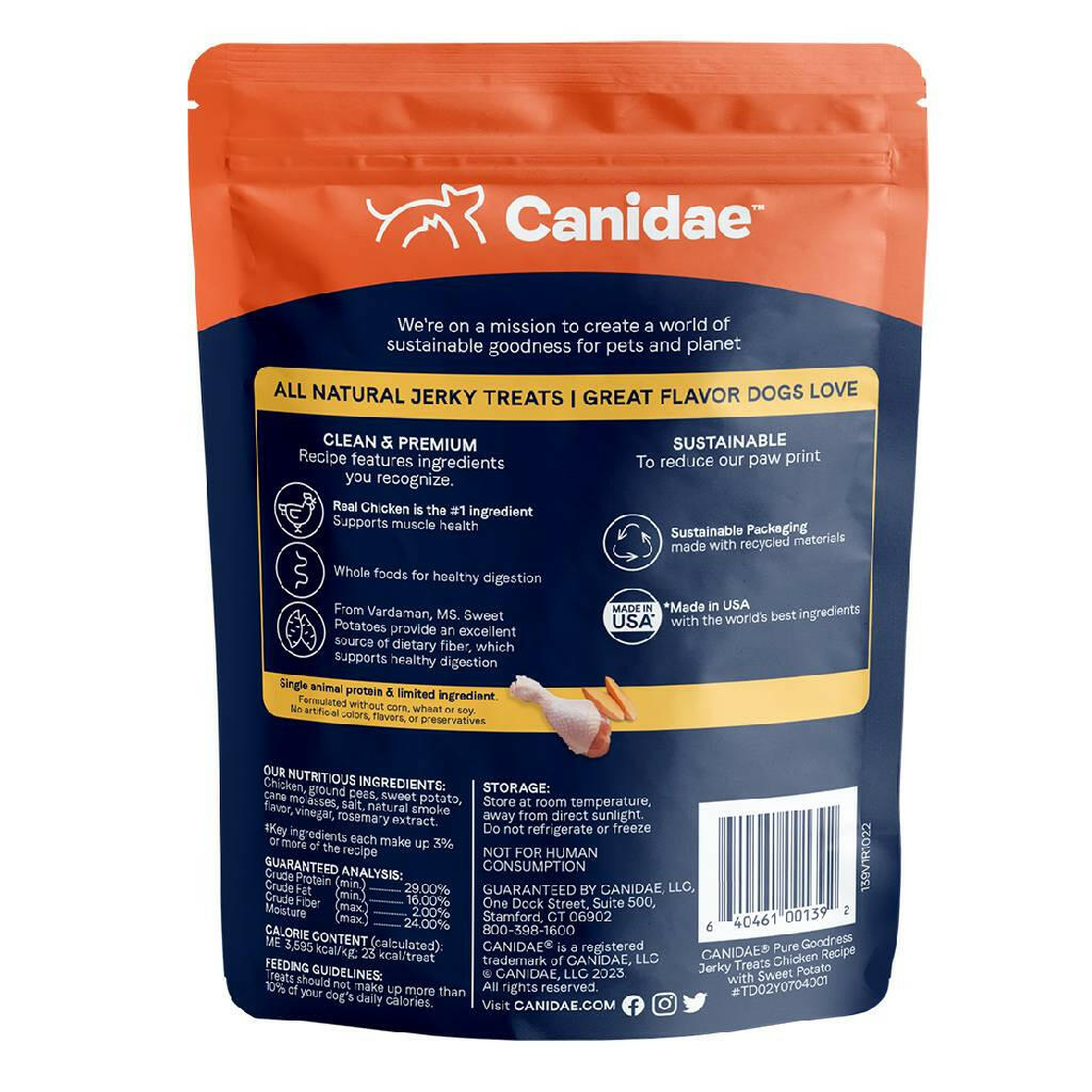 Canidae Pure Goodness Chicken with Sweet Potato Jerky Dog Treats (4 oz)