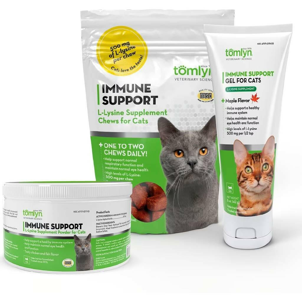 Tomlyn Immune Support L-Lysine Supplement for Cats (30 chews)