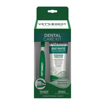 Vet’s Best Toothbrush and Enzymatic Toothpaste Set For Dog