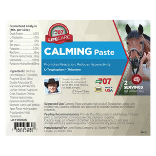 Formula 707 Calming Paste For Horse (30 cc)