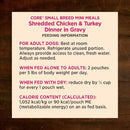 Wellness CORE Grain-Free Small Breed Mini Meals Shredded Chicken & Turkey in Gravy Wet Dog Food (3 oz x 12 pouches)