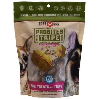 Boss Dog Probites Freeze Dried Raw Pork & Tripe Treats with Probiotics for Dogs (3 oz)