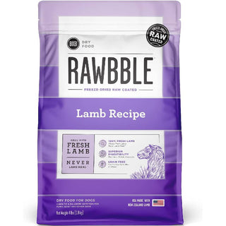 Bixbi Rawbble Limited Ingredient Grain-Free Lamb Recipe Raw Coated Dry Dog Food (4 lb)