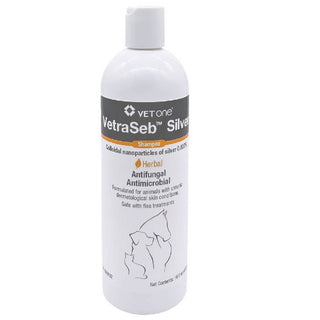 VetraSeb Silver Antimicrobial Shampoo, Herbal For Dogs & Cats(16 oz)
