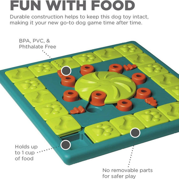 Outward Hound MultiPuzzle Interactive Treat Puzzle Toy For Dog (Expert Level)