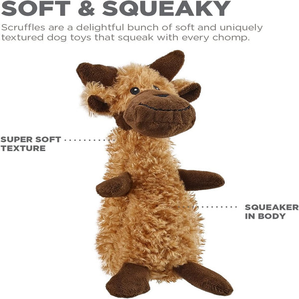Outward Hound Scruffles Moose Plush Squeaky Toy For Dog (Large)