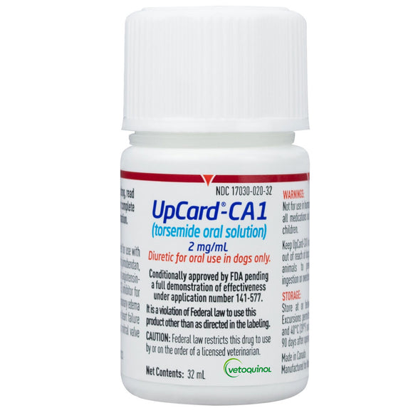 Vetoquinol USA - UpCard CA1 (toresemide) Oral Solution for Dogs