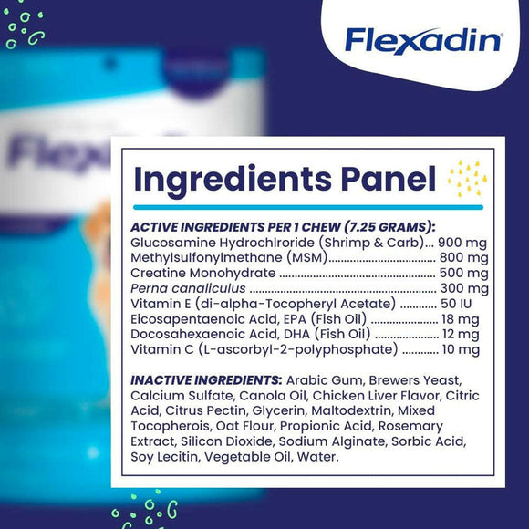 Flexadin Young Dog Joint Supplement ingredients