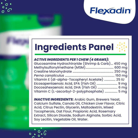 Flexadin Young Dog Mini Joint Supplement Ingredients
