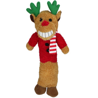 Multipet Loofa Reindeer Dog Toys 12in