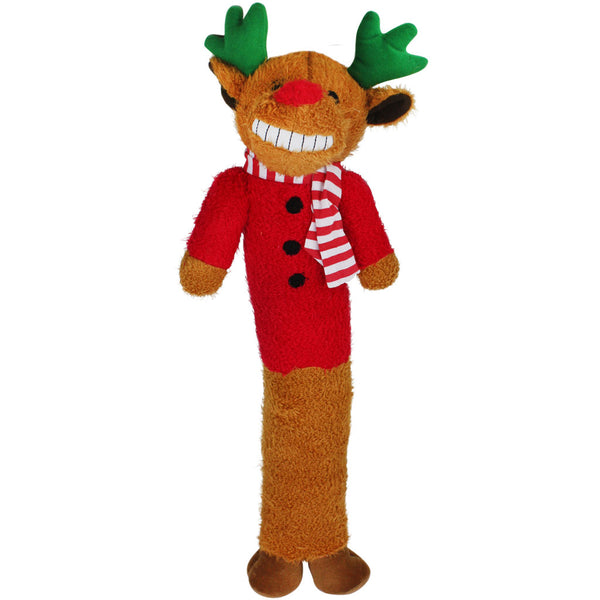 Multipet Loofa Reindeer Dog Toys 18in