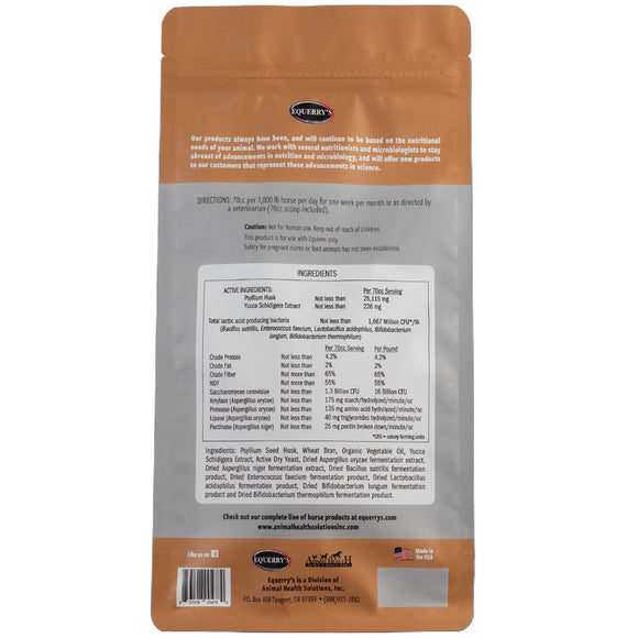 Back view of a pet food packaging with text and branding on a white background