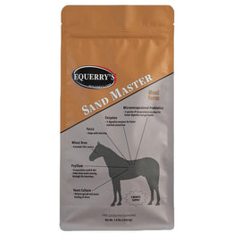 Equestrian product packaging for 'Sand Master' by Equerry's on a white background