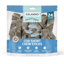 Icelandic+ Hand Wrapped Cod Skin Long Chew Stick Dog Treats.