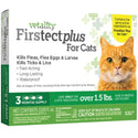 TevraPet Vetality Firstect Plus Flea & Tick Treatment for Cats, Over 1.5 lbs